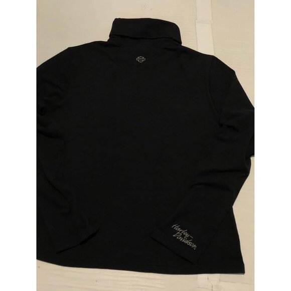 Harley Davidson Casual Shirt XL Women Like New, Embroidered Emblem Long Sleeve - Picture 3 of 6